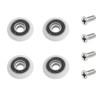 Qikuver Shower Door Roller, 4 Sets Shower Door Rollers Runners