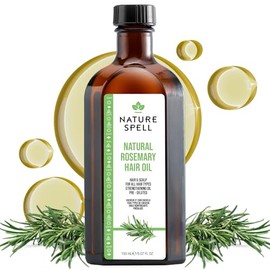 Nature Spell Aceite de Romero para el Crecimiento del Cabello, Aceite Prediluido para el Cabello y el Cuero Cabelludo que Nutre el Cabello Seco y Dañado, para Mujeres y Hombres, 5.07 Fl Oz