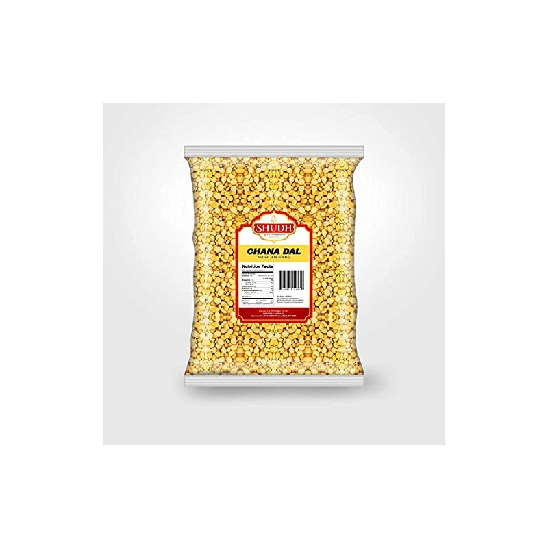 Premium Chana Dal, Split Desi Chickpeas (4-Pounds)