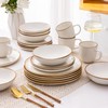 AmorArc Ceramic Dinnerware Sets,Handmade Reactive Glaze Plates and Bowls Sets,Highly