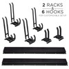 Tool Storage Rack, 8 Piece Garage Organizer, Metal, Wall mounted,