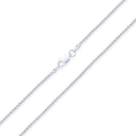 Bling Jewelry Slender 3mm Bali Style .925 Sterling Silver Caviar Coreana Popcorn Chain Necklace for Women, 20 Inch Length
