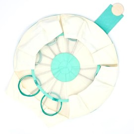 KnitPro Mindful Fixed Needle Set – 13cm Circular Knitting Pin Pairs with Accessories Mindful Serenity Set for Beginners, Professionals & Gift Set, Silver