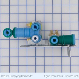 Supplying Demand 242252702 240321801 Refrigerator Triple Solenoid Water Inlet Valve Replacement Model Specific Not Universal
