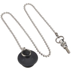 LIXIL INAX PBF-5G-6 Rubber Stopper with Chain for Bathtubs, Small Size, Chain Length 25.6 inches (650 mm)