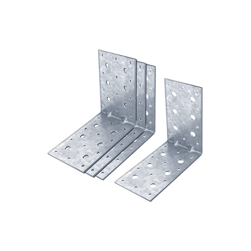 YIDU69Q 4 Pcs 6" x 6" x 4" Galvanized Steel