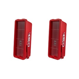 2 Pack! Red Surface-Mounted Fire Extinguisher Cabinet with Hammer Attachment for 10 lb. Fire Extinguisher Box Outdoor Fire Cabinet Mounted Extinguisher Cabinet Fire Extinguisher Cover