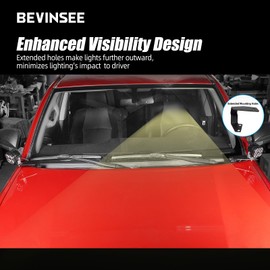 Bevinsee Steel Ditch Light Brackets Hood Hinges Mount Brackets Compatible with Toyota 4Runner 2010-2024 for Auxiliary Offroad LED Pod Light Work Light Replace 53410-35160