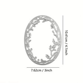 1 Pcs Oval Frame Cutting Dies,DIY Scrapbooking Artist Metal Cutting Dies Stencils New 2019 Stencils for DIY Scrapbooking DIY Paper Cards Craft Making Craft Decoration 104MMx76MM