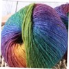 Tofficu 2pcs Knitting Yarn Wool Super Chunky Rainbow Yarn for