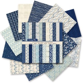 Papel de álbum de recortes de 12 x 12 pulgadas, 24 hojas/24 diseños, juego de papel con estampado floral de doble cara, suministros decorativos coloridos para álbumes de fotos para decoración de