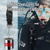 nitescuba Scuba Diving Spring Clip Lanyard, Thick Stainless Steel Spring
