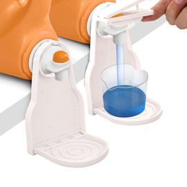 4 PCS Laundry Detergent Cup Holder, 4 PCS Nozzle Force-Saving Switch, Plastic Liquid Detergent Drip Catcher for Laundry Room, No More Mess or Leaks