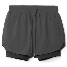 Aspersio Men's Tight Fit Shorts with Pockets, Short, Fitness Pants, smoky grey