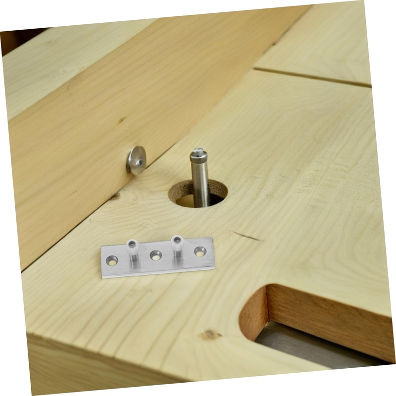 TEHAUX Stainless Steel Sliding Barn Door Stopper Easy Install Wood
