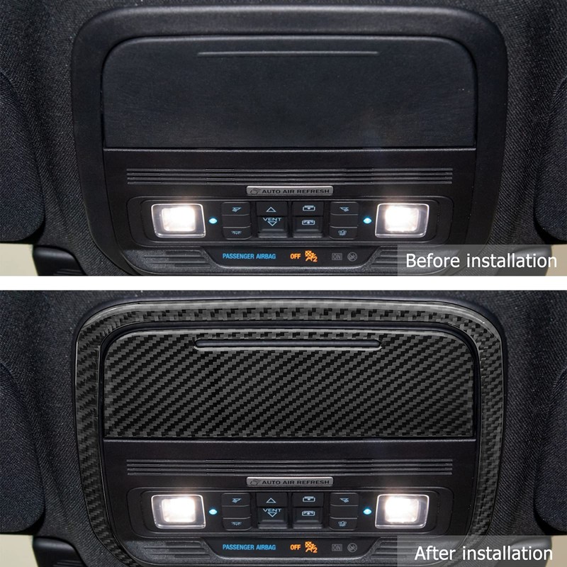 nuoozy Carbon Fiber Roof Glasses Box Frame Panel Cover Trim