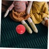 Abaodam 3 Pcs Wooden Croquet Balls Durable Lawn Game Accessories