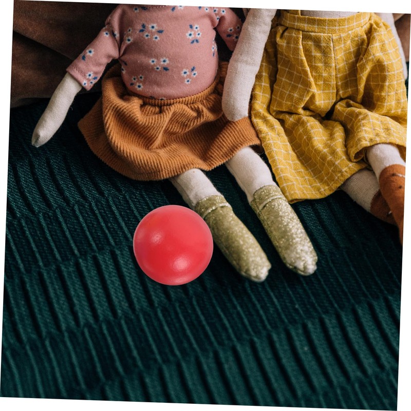 Abaodam 3 Pcs Wooden Croquet Balls Durable Lawn Game Accessories