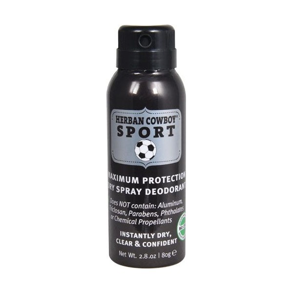 Herban Cowboy Dry Deodorant & Body Spray Sport 80g