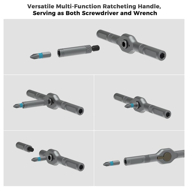 42 in 1 Magnetic Ratchet Screwdriver Set, Precision Screwdriver Mini
