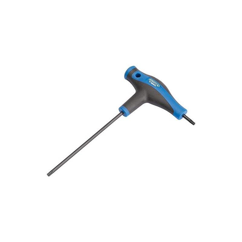Draper 33898 Expert Tx-Star T15 T-Handle Key,Blue