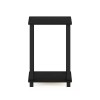 Table Simplistic 13.4 In. Espresso / Black Small End Table