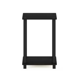 Table Simplistic 13.4 In. Espresso / Black Small End Table