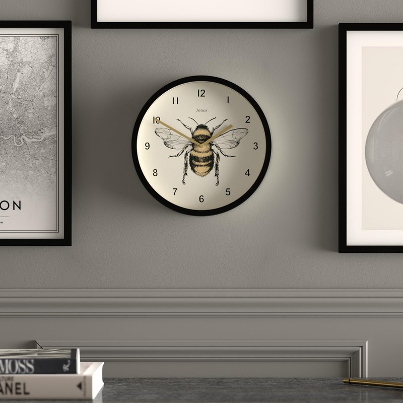 JONES CLOCKS® Bee Wall Clock - Bee Home Accessories -