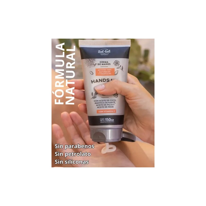 Crema Para Manos Hidratante Natural Bel Lab Hands Up 150ml