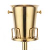 TITIDU Titanium Gold Ice Bucket Rack，Floor Standing Golden Champagne Ice