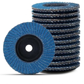ANBOO Pack of 12 Flap Discs Sanding Discs Sanding Mop Disc Diameter 76 mm x 10 mm Grit 40/60/80/120 Mixing Set, Slat Sanding Mop Flap Disk for 10.8-12 V Angle Grinder