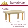 Tendencia Spa - Banco De Madera Para Camilla - Vinil