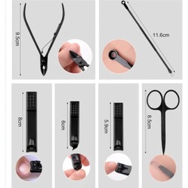 24Pcs Nail Clippers Set for Mens Grooming Kits, Manicure Set for Women, Nail Scissors Stainless Steel Professional Pedicure Sets for Feet, Nail Care Tools Grooming Kit with Travel Case