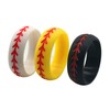 Silicone Wedding Ring for Men Baseball,3 Packs Comfortable Fit, 2.5