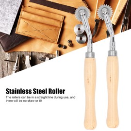 Tracing Wheel, 2PCS Stainless Steel Cardboard Perforator, Strong Clamping Force DIY Tracing Wheel Sewing with Stainless Steel Roller for Cloth Paper