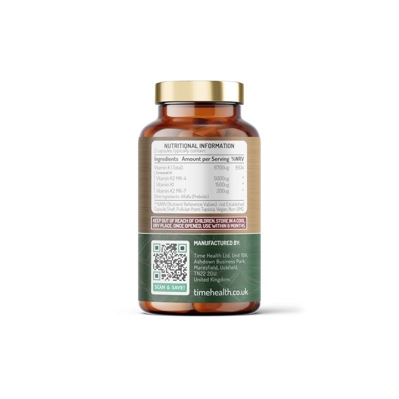 Vitamin K Complex | High Strength 6700ug Per Serving |