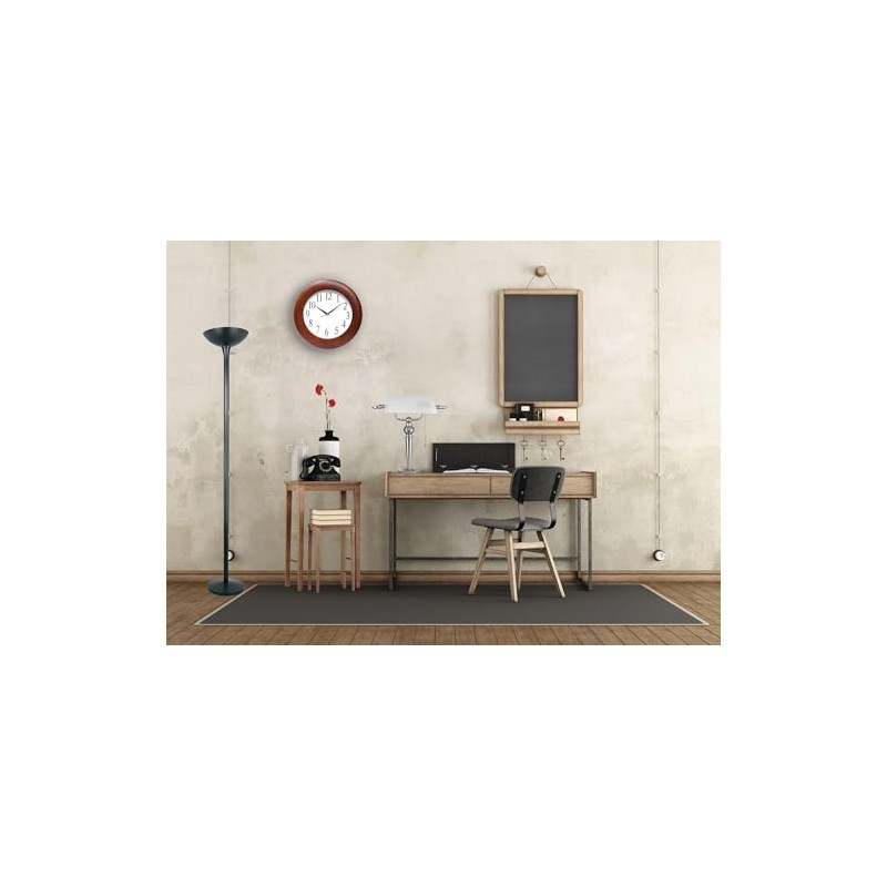 Alera ALE Torchier Floor Lamp, 72" High, Black