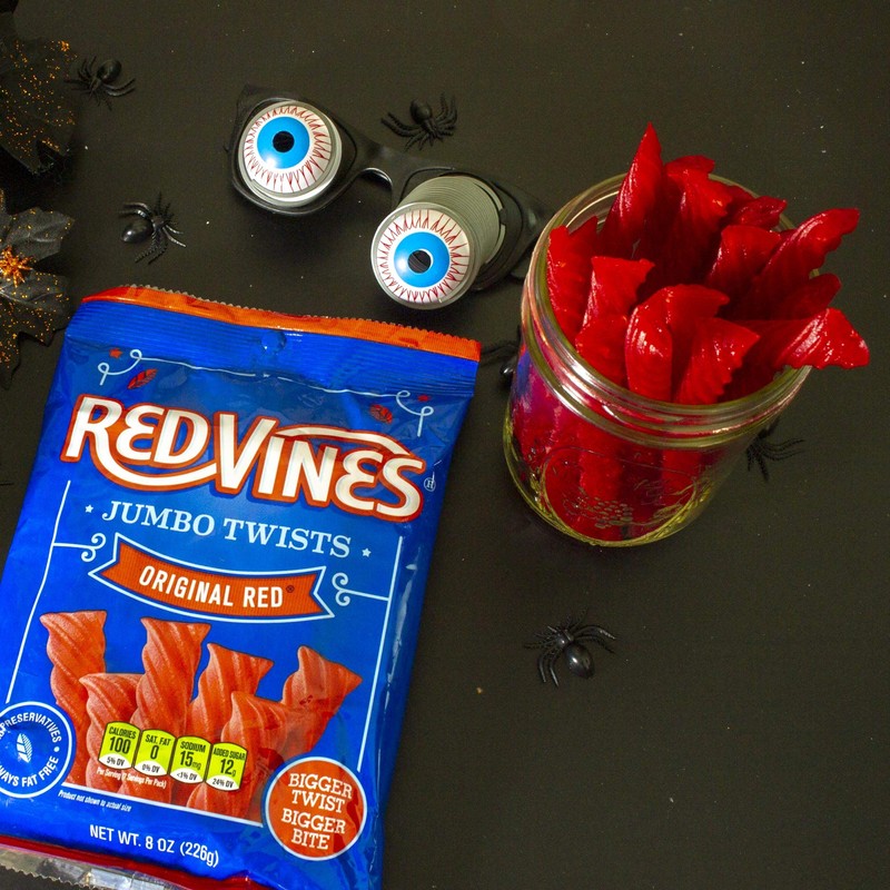 Red Vines Jumbo Licorice, Original Red Flavor, 8oz Bags (12