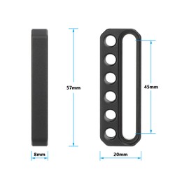 CAMVATE Mini Cheese Plate with Single Countersunk Slot and 1/4"-20 Thread-3675