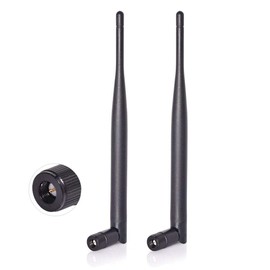Bingfu Dual Band WiFi 2.4GHz 5GHz 5.8GHz 6dBi SMA Male Antenna (2-Pack) for Wireless Vedio Security IP Camera Recorder Surveillance Recorder Truck Trailer Rear View Backup Camera Reversing Monitor