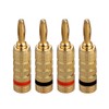 EIGHTNOO 4pcs Banana Plug Speaker Cable Speaker Wire for Wall