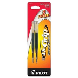 Pilot Pen Corporation of America : Refill For Dr. Grip Center of Gravity Pen, Med, 2/PK, Blue (77272)