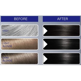 FYNE - Jet Black Permanent Hair Colour | Pack of 3 | Grey Hair Colouring for Men with Comb Applicator Included | Natural-Look Hair Dye | No Mixing Ready to Apply | Ammonia and Cruelty-Free