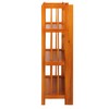 Casual Home 3-Shelf Folding Stackable Bookcase (27.5" Wide)-Honey Oak