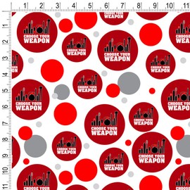 GRAPHICS & MORE Choose Your Weapon Makeup Lipstick Eyeliner Brush Gift Wrap Wrapping Paper Roll