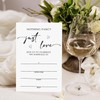Nothing Fancy Just Love Wedding Invitations with Envelopes, Minimalist White