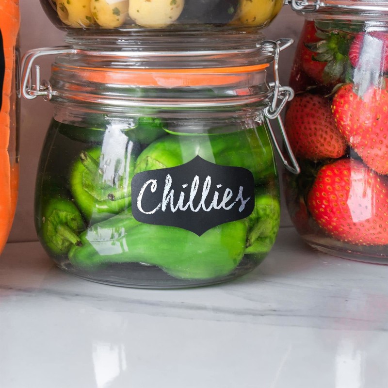Argon Tableware Chalk Board Labels Stickers for Glass Storage Jars