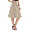 Urban CoCo Women's A-Line Elastic High Waist Flare Work Midi