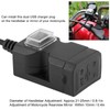Qiilu 12V Dual USB Port Motorcycle Charger Waterproof Handlebar Charger