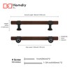 homdiy 10 Pack Black Cabinet Handles 5 Inch Hole Centers